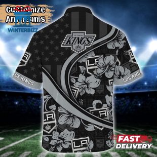NHL Los Angeles Kings Summer Flower Hawaii Shirt Custom Football Shirts 3