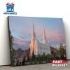 Brigham City Temple Sunrise Canvas Wall Art Jesus Christ Picture Canvas Christian Wall Art