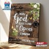 Christian Canvas Art God Opens A Window Butterfly And Flower Jesus Canvas Scripture Canvas