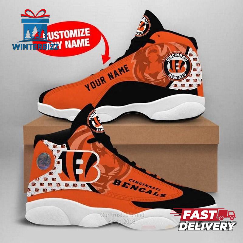 Cincinnati Bengals Nfl Football Team Custom Name Air Jordan 13 Shoes - Hot Sale 2024 Cincinnati Bengals Nfl Football Team Custom Name Air Jordan 13 Shoes - Hot Sale 2024