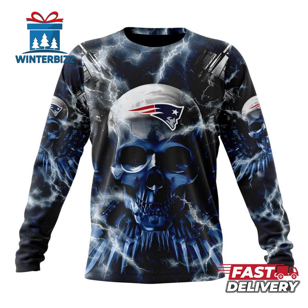 Custom Name And Number NFL New England Patriots Expendables Skull Halloween 3D Sweatshirt Custom Name And Number NFL New England Patriots Expendables Skull Halloween 3D Sweatshirt