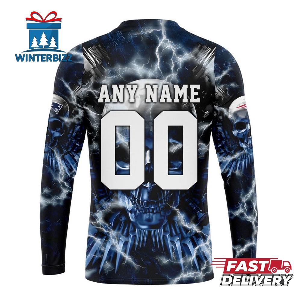 Custom Name And Number NFL New England Patriots Expendables Skull Halloween 3D Sweatshirt Custom Name And Number NFL New England Patriots Expendables Skull Halloween 3D Sweatshirt