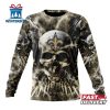 Custom Name And Number NFL New Orleans Saints Expendables Skull Halloween 3D Sweatshirt