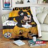 Mickey Plays Steelers Fleece Blanket For Football Fans