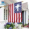 Christian Cross American Flag One Nation Under God House And Garden Flag Decor
