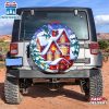 Magical Christmas Red House Spare Tire Cover Gift For Campers