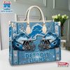 NFL Detroit Lions Women Leather Hand Bag Gift For Fans