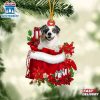 Australian Shepherd In Gift Bags Christmas Ornaments Hanging Decor