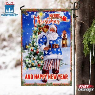 Christmasanta Merry Christmas And Happy New Year House And Garden Flag Decor