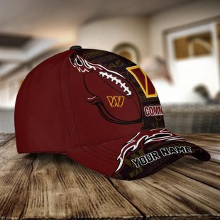 Custom Name NFL Washington Commanders Classic Cap For Fans