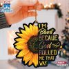 I'M Blunt Because God Rolled Me That Way Sunflower Christian Jesus Lover Christmas Ornament Hanging Decor