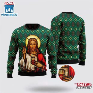 Jesus Ugly Christmas Sweater Unisex Womens & Mens - Gifts For God Lovers