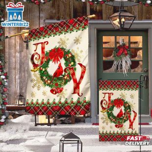 Joy To The World Christmas House And Garden Flag Decor
