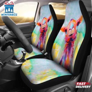 Llama Cute Llama Watercolor Art Colorful Car Seat Covers Decor