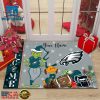 Custom Name NFL Philadelphia Eagles Grinch Christmas Welcome Football Doormat