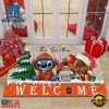 Custom Name Oklahoma State Cowboys Cute Stitch Welcome Christmas Doormat