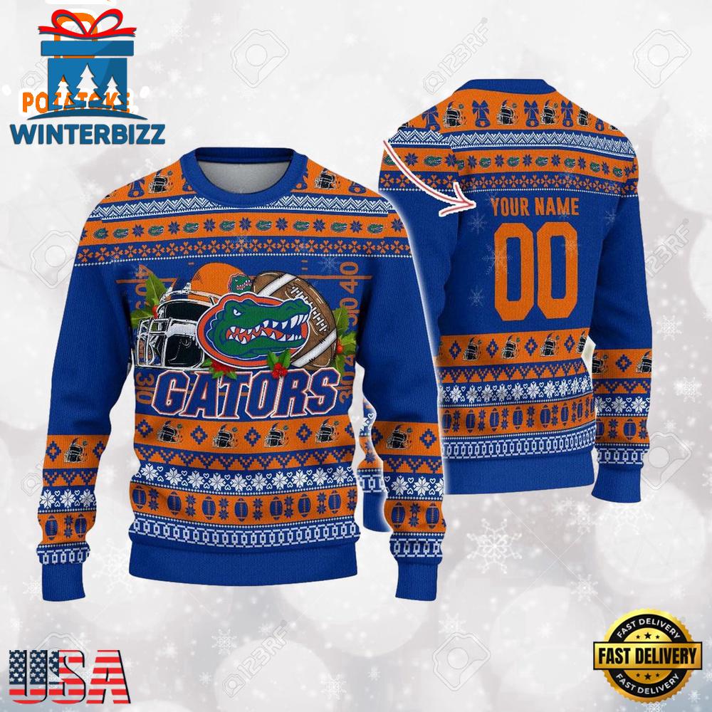 Florida Gators Logo Football NCAA Ugly Christmas Sweater , NCAA Christmas Sweaters Florida Gators Logo Football NCAA Ugly Christmas Sweater , NCAA Christmas Sweaters
