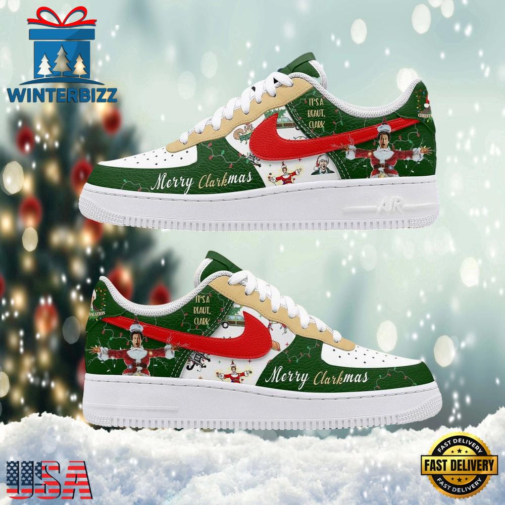 National Lampoon Merry Christmas Air Force 1 Sneakers Shoes National Lampoon Merry Christmas Air Force 1 Sneakers Shoes