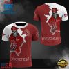 NCAA Oklahoma Sooners Halloween Skeleton All Over Print T Shirt