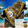 NFL Pittsburgh Steelers Summer Hawaii Shirt With Tropical Flower Pattern