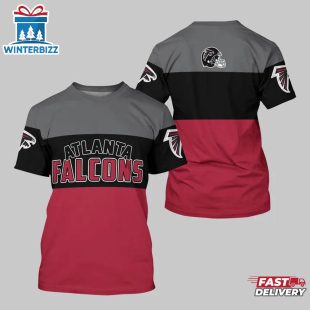 Atlanta Falcons Logo Team All Over Print T-Shirt