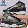 Baltimore Ravens NFL Big Logo Football Team Air Jordan 13 Sneaker Shoes - Gift For Fans