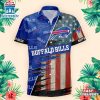 Buffalo Bills US Flag Pattern Hawaiian Shirt