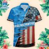 Carolina Panthers US Flag Pattern Hawaiian Shirt