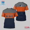 Chicago Bears Logo Team All Over Print T-Shirt