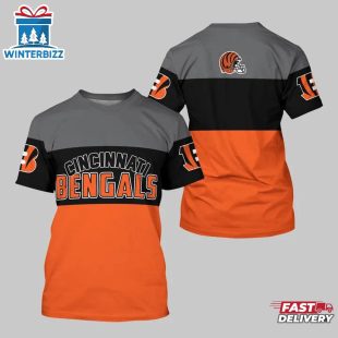 Cincinnati Bengals Logo Team All Over Print T-Shirt
