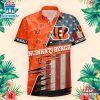 Cincinnati Bengals US Flag Pattern Hawaiian Shirt