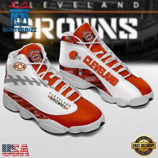 Cleveland Browns NFL Ver 3 Air Jordan 13 Sneaker - Gift For Fans