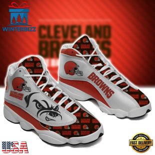 Cleveland Browns NFL Ver 4 Air Jordan 13 Sneaker - Gift For Fans