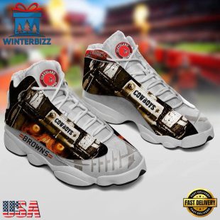 Cleveland Browns NFL Ver 5 Air Jordan 13 Sneaker - Gift For Fans