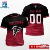 Custom Name And Number Atlanta Falcons Sport NFL All Over Print T-Shirt