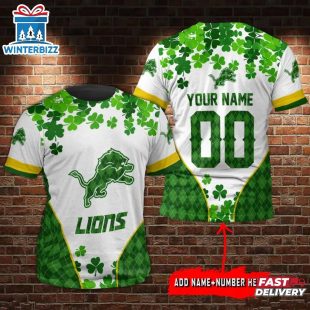 Custom Name And Number Detroit Lions Patrick Day NFL All Over Print T-Shirt