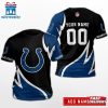 Custom Name And Number Indianapolis Colts Sport NFL All Over Print T-Shirt