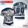 Custom Name And Number Jacksonville Jaguars NFL All Over Print T-Shirt