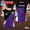 Custom Name And Number Minnesota Vikings Sport NFL All Over Print T-Shirt