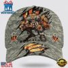 Custom Name And Number NFL Bengals Camo Mascot Classic Baseball Cap