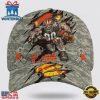 Custom Name And Number NFL Browns Camo Mascot Classic Baseball Cap