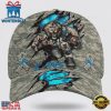 Custom Name And Number NFL Lions Camo Mascot Classic Baseball Cap