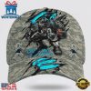 Custom Name And Number NFL Panthers Camo Mascot Classic Baseball Cap