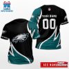 Custom Name And Number Philadelphia Eagles Sport NFL All Over Print T-Shirt
