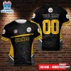 Custom Name And Number Pittsburgh Steelers NFL All Over Print T-Shirt
