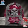 Custom Name Arizona Cardinals NFL Football Team Skull Baseball Cap