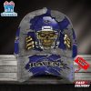 Custom Name Baltimore Ravens NFL Football Team Skull Baseball Cap