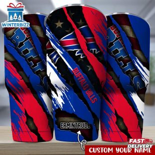 Custom Name Buffalo Bills NFL Logo Team Tumbler Gift For Fans