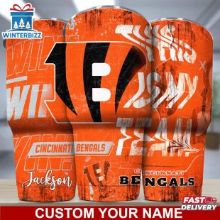 Custom Name Cincinnati Bengals NFL Sport Football Tumbler For Fans