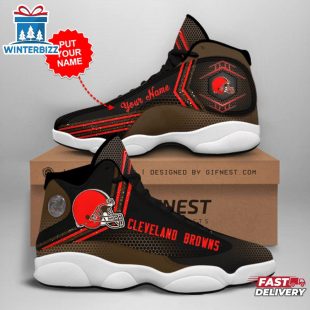 Custom Name Cleveland Browns NFL Air Jordan 13 For Men Women